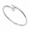 Clover Nail Bracelet Silver Stainless Steal Bracelet