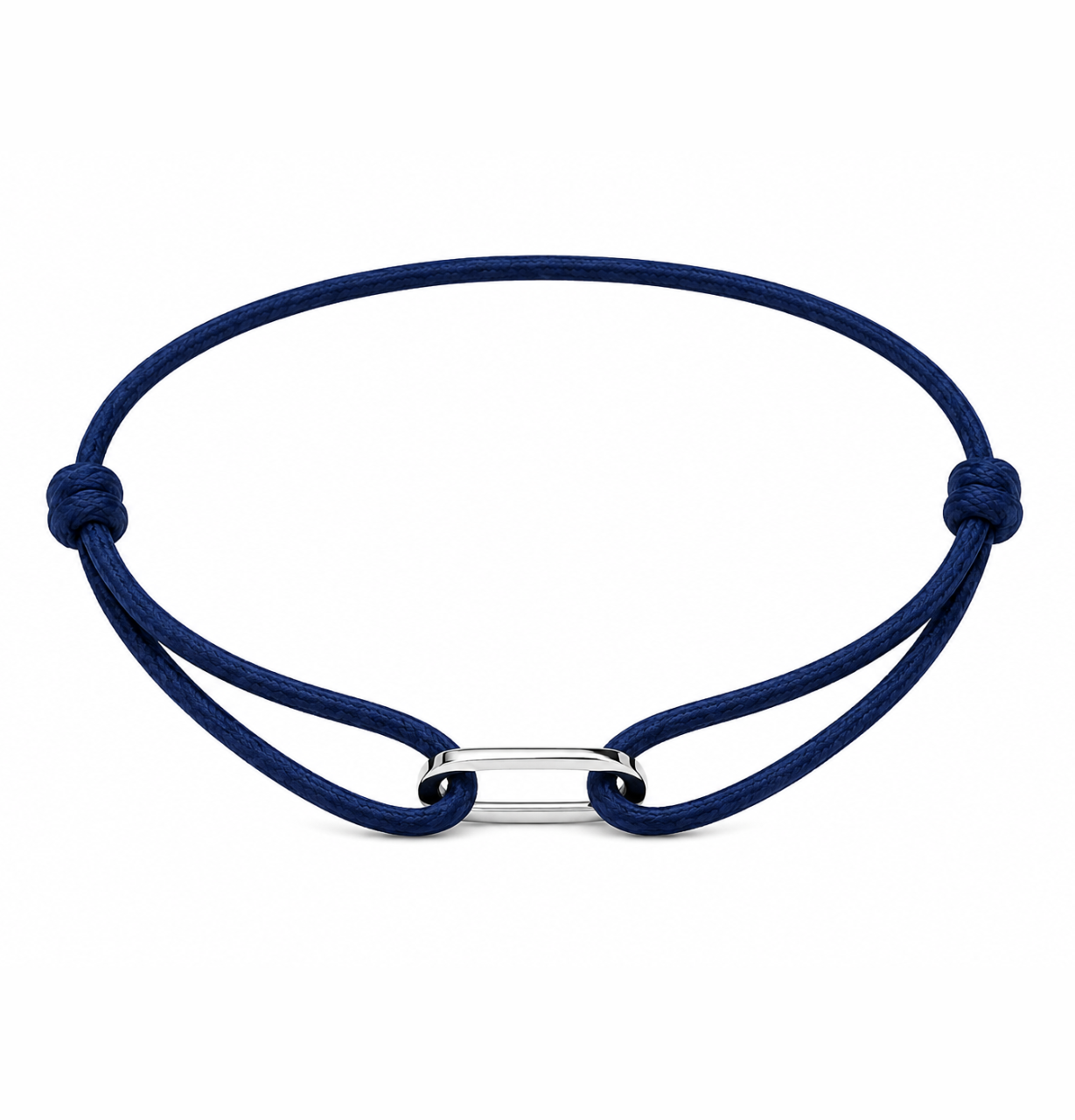 Simple Stainless Steel Oval Buckle Bracelet